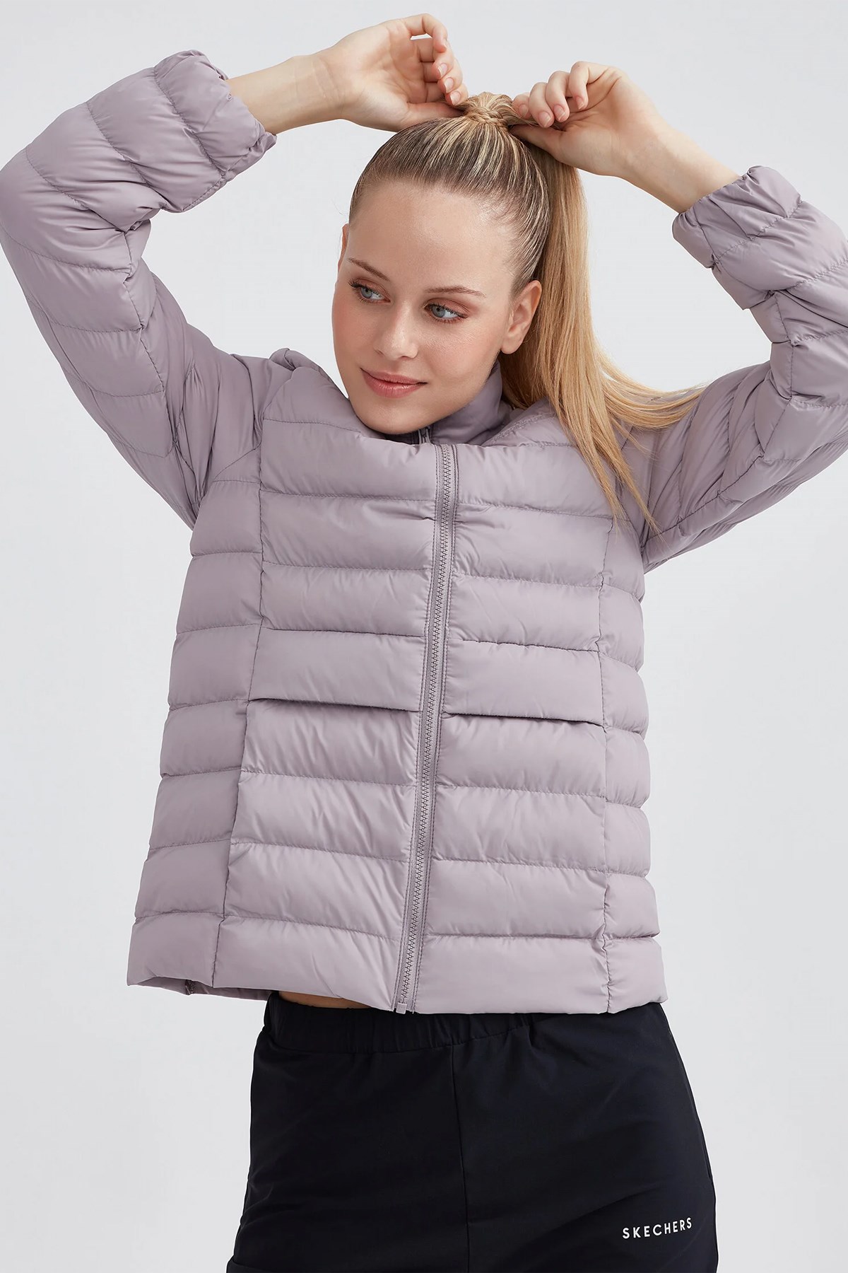 Skechers Outerwear Padded Kadın Mont S231240-506 Mor