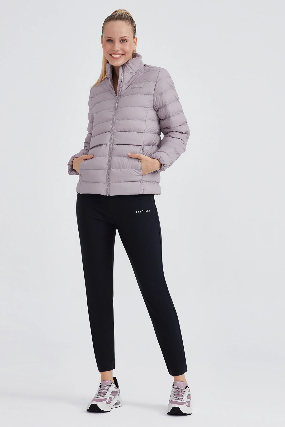 Skechers Outerwear Padded Kadın Mont S231240-506 Mor