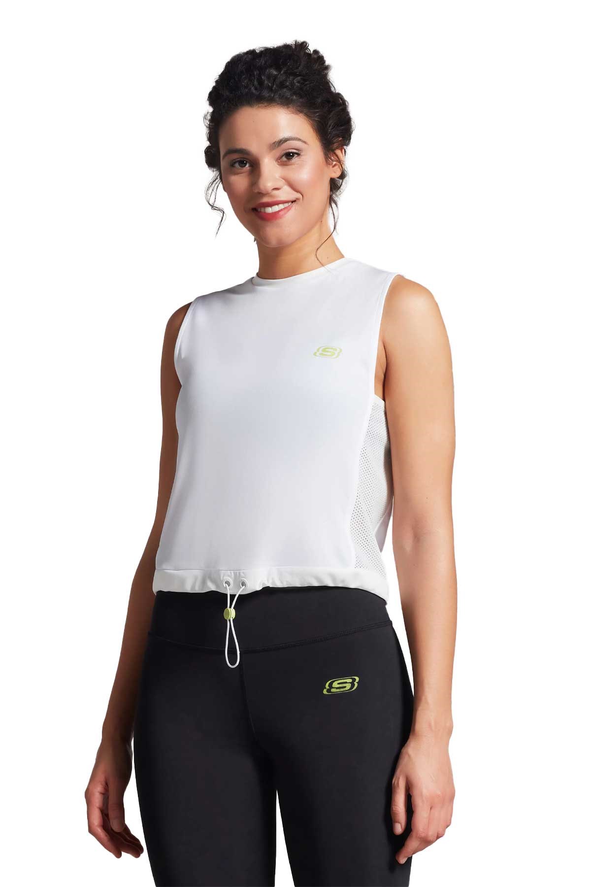 Skechers Kadın Tişört S231400-100 Beyaz