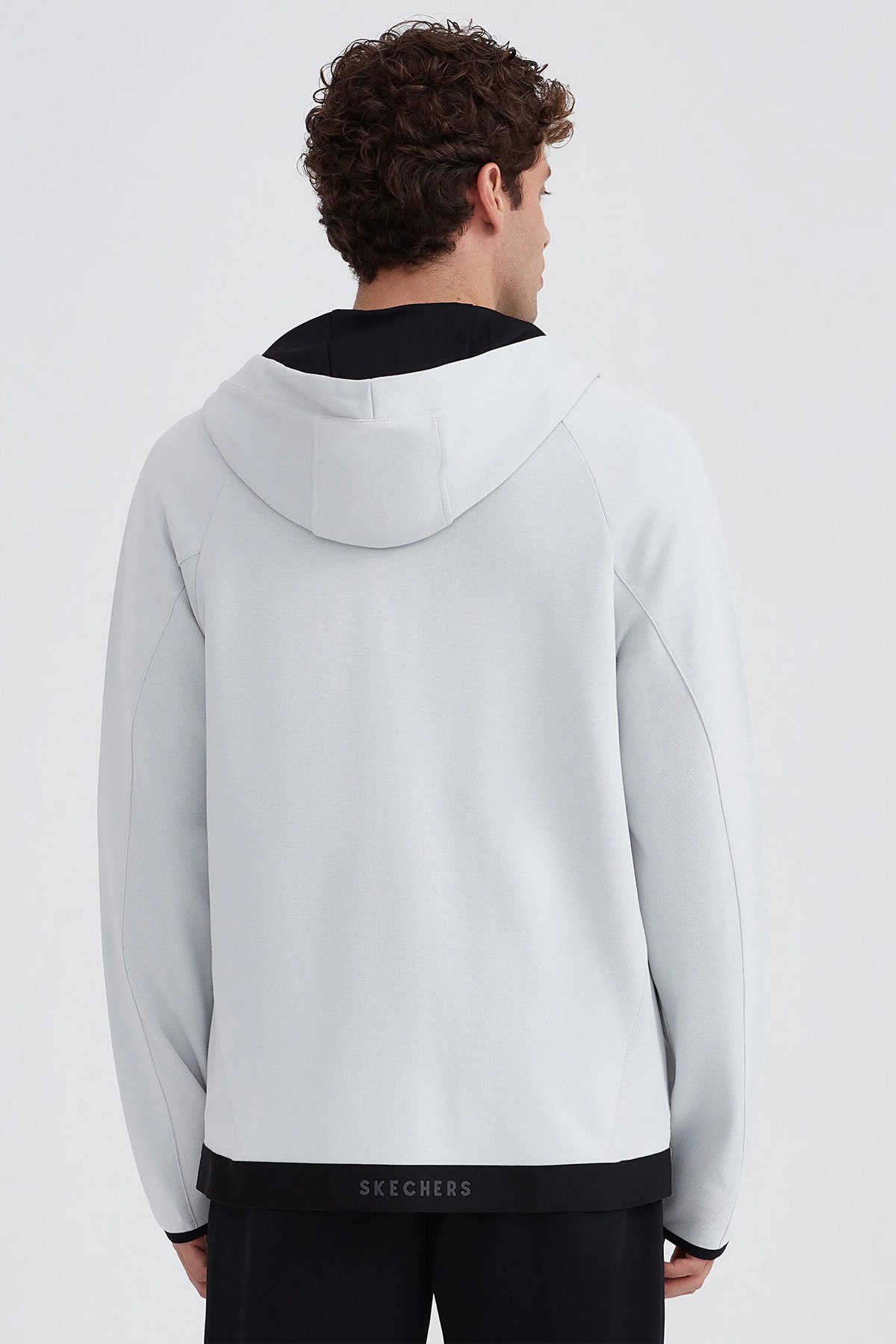 Skechers 2XI-Lock Full Zip Hoodie Erkek Sweatshirt S232184-043 Gri