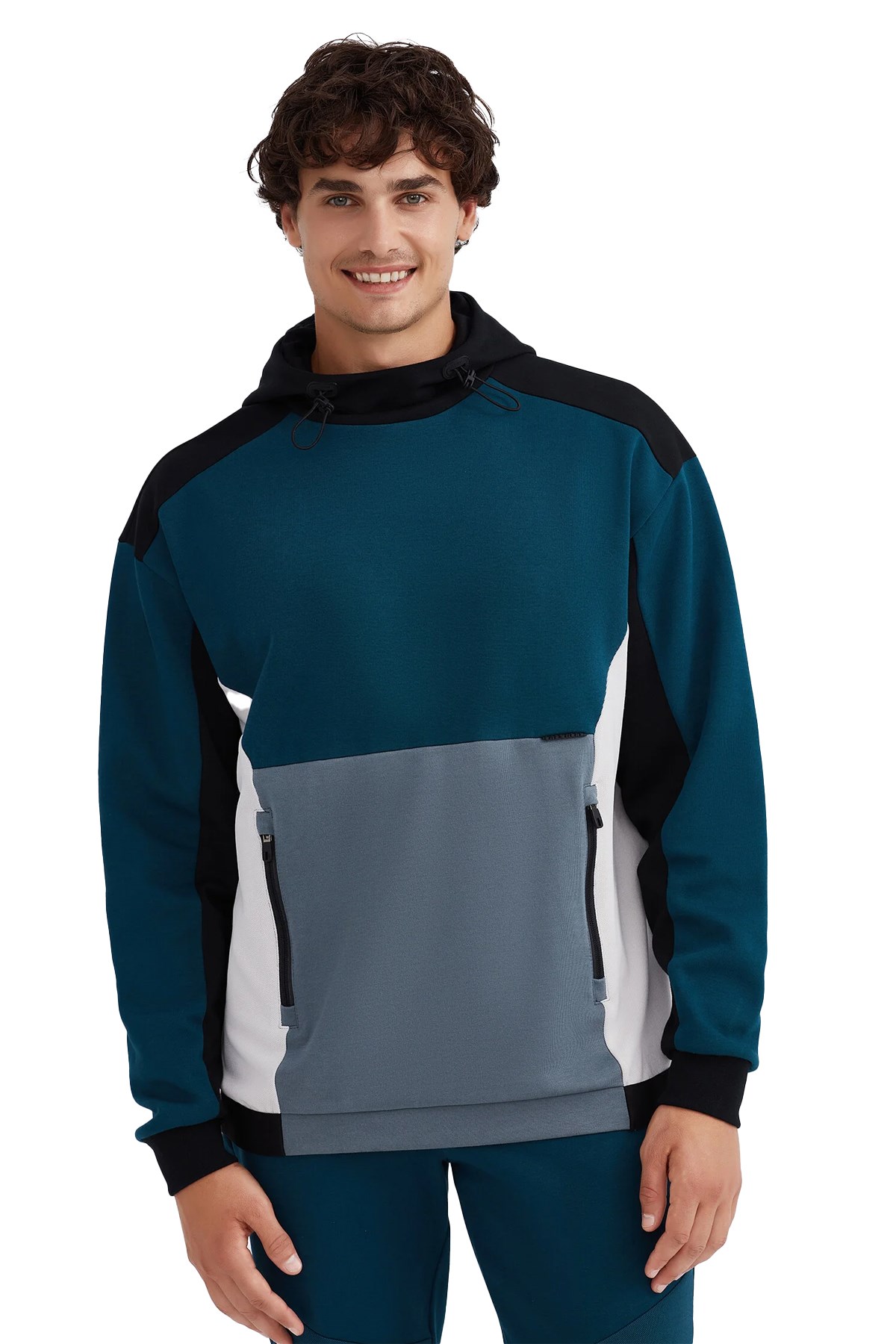 Skechers 2XI-Lock Hoodie Erkek Sweatshirt S232193-405 Mavi