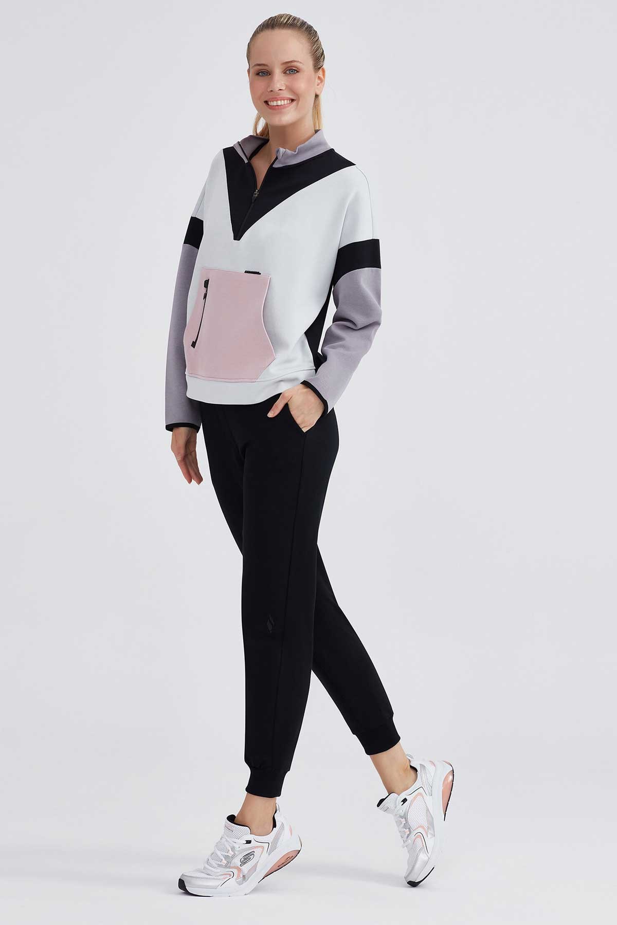 Skechers 2XI-Lock Jogger Kadın Eşofman Altı S232199-001 Siyah