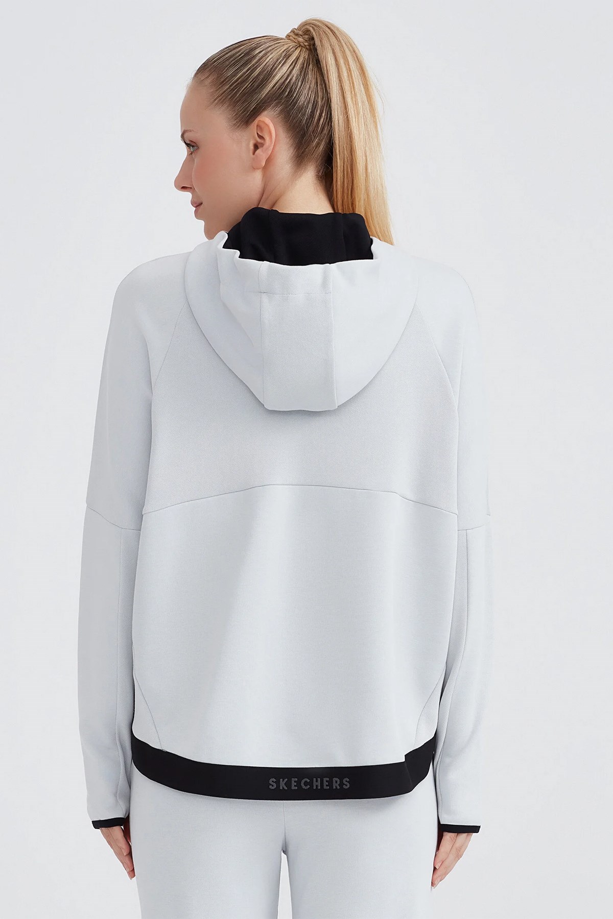 Skechers 2XI-Lock Hoodie Kadın Sweatshirt S232207-043 Gri