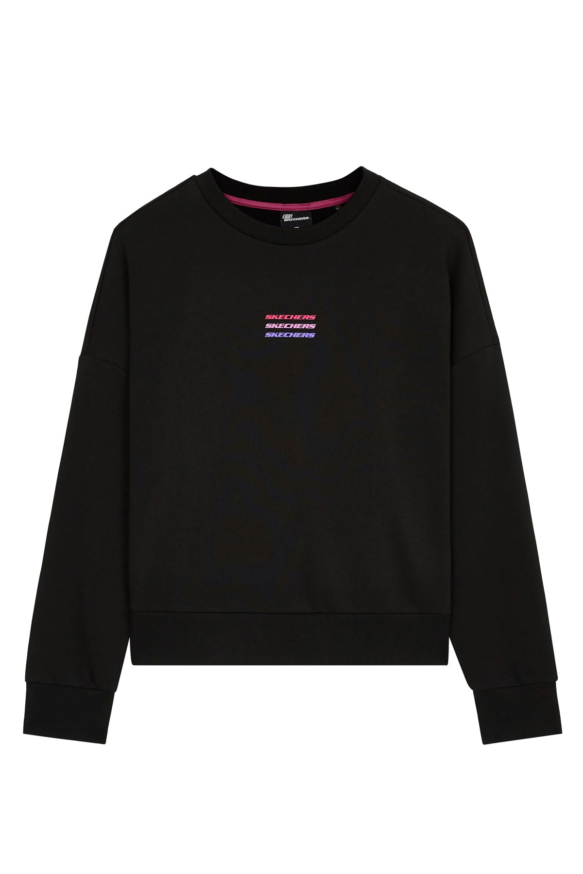 Skechers Essential Crew Neck Kadın Sweatshirt S232241-001 Siyah