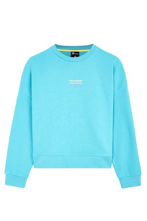 Skechers Essential Crew Neck Kadın Sweatshirt S232241-405 Mavi