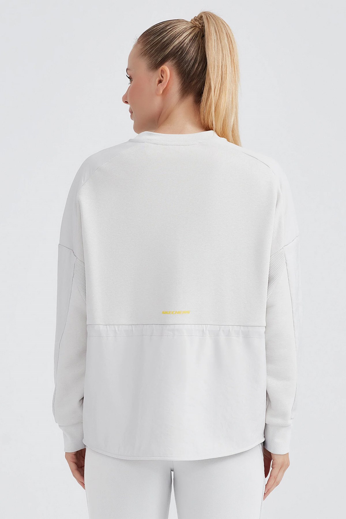 Skechers LW Fleece Crew Neck Kadın Sweatshirt S232283-032 Gri