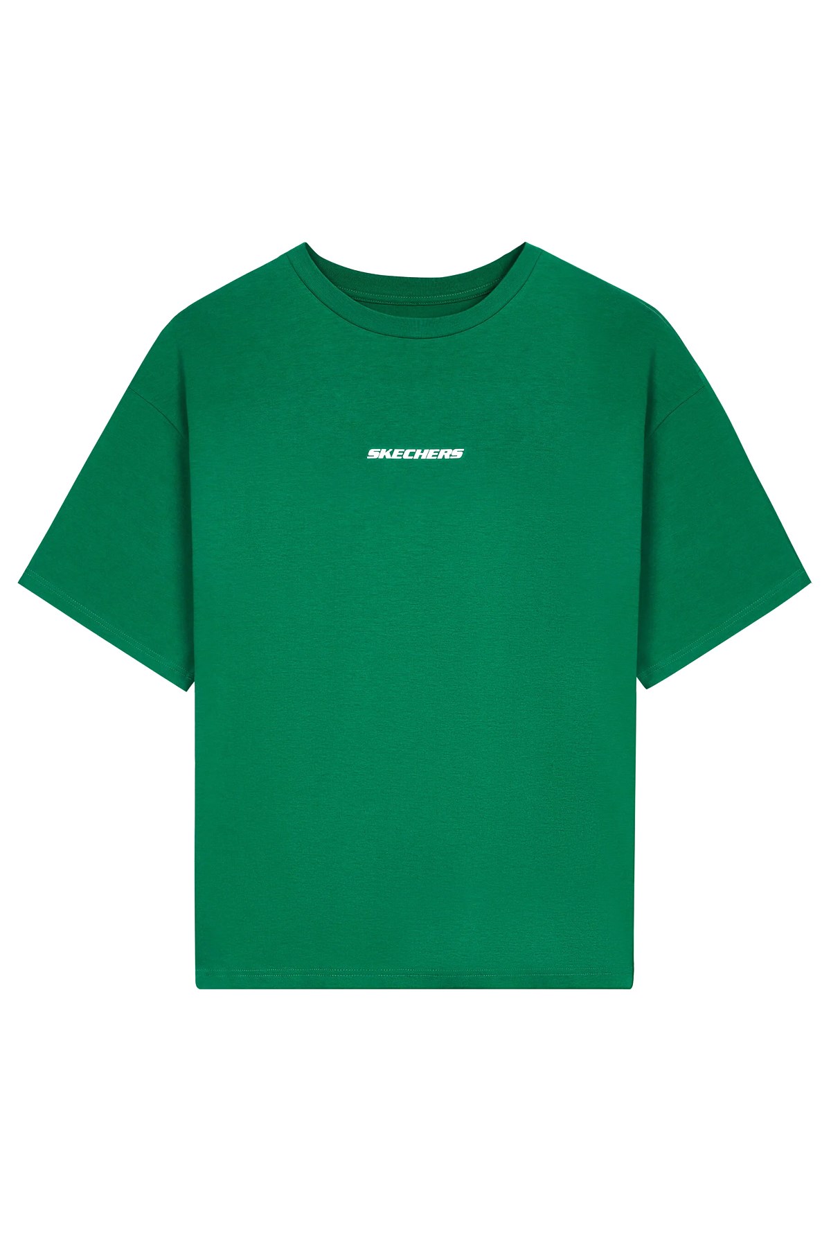 Skechers Graphic Tee Oversize Erkek Tişört S232404-300 Yeşil