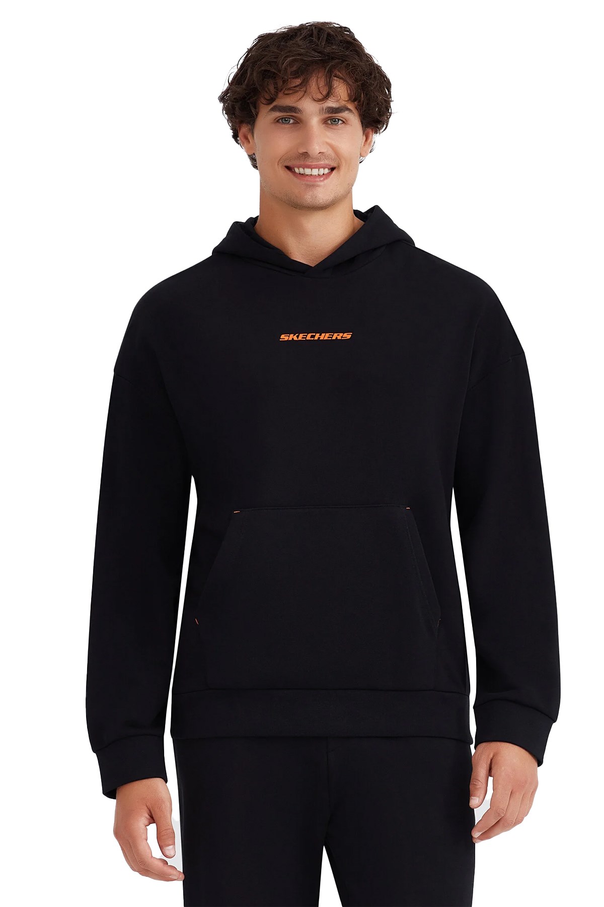 Skechers Essential Hoodie Erkek Sweatshirt S232438-001 Siyah