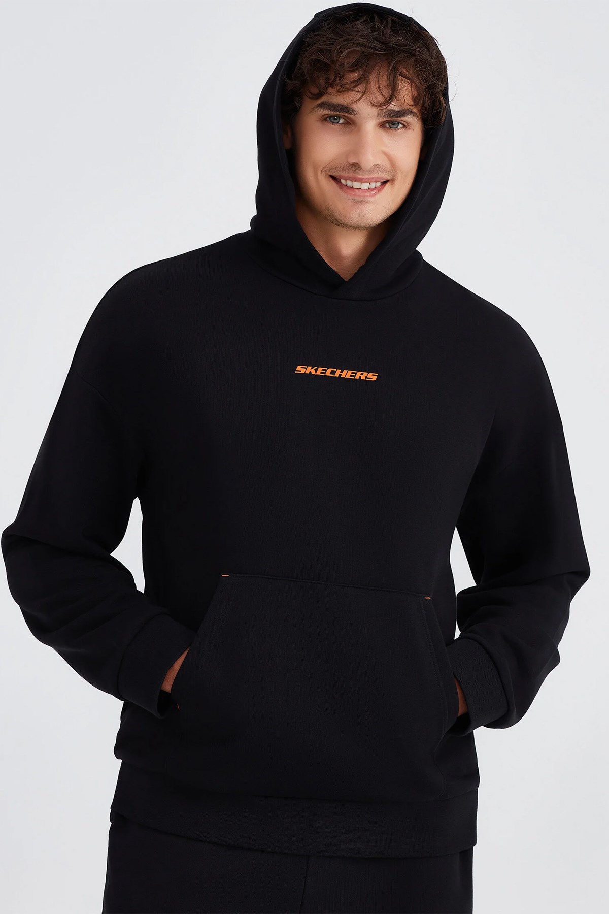 Skechers Essential Hoodie Erkek Sweatshirt S232438-001 Siyah