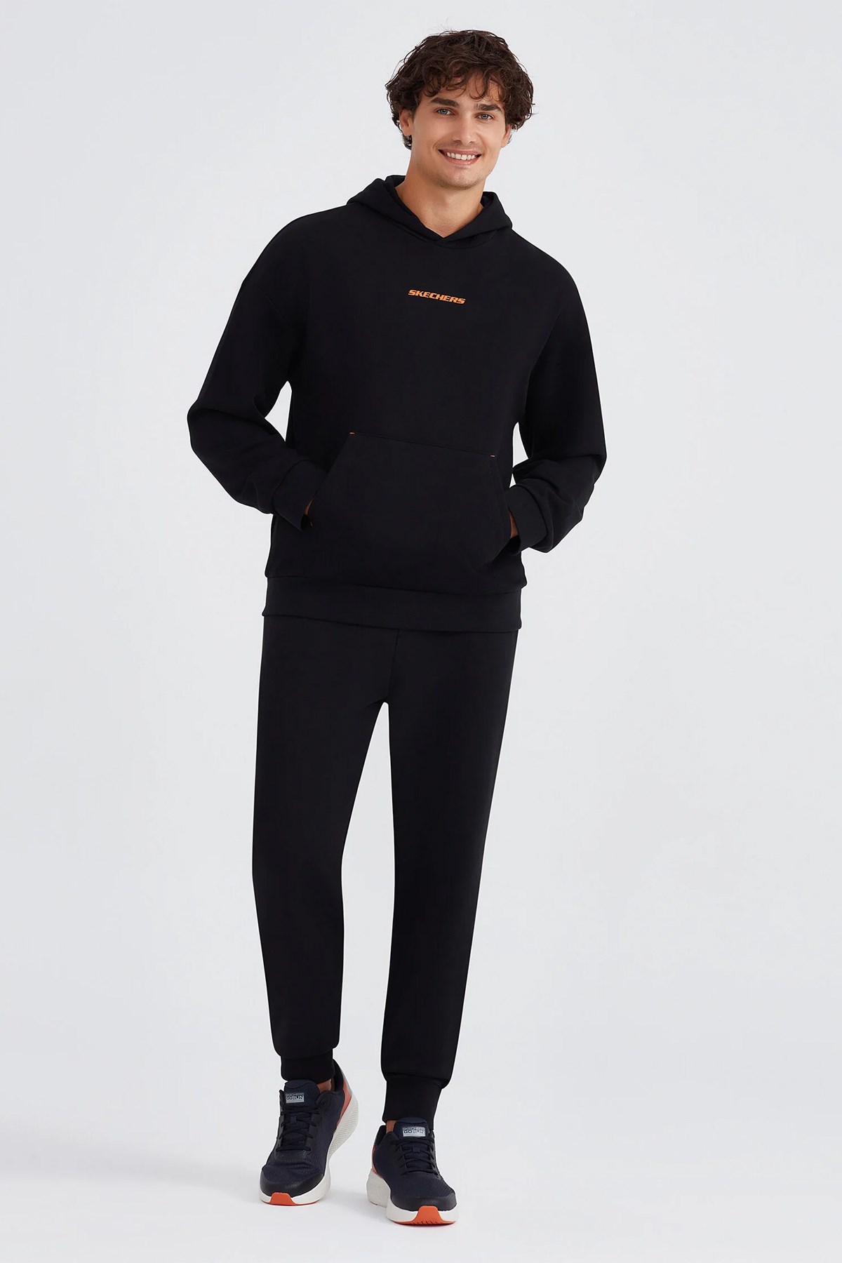 Skechers Essential Hoodie Erkek Sweatshirt S232438-001 Siyah