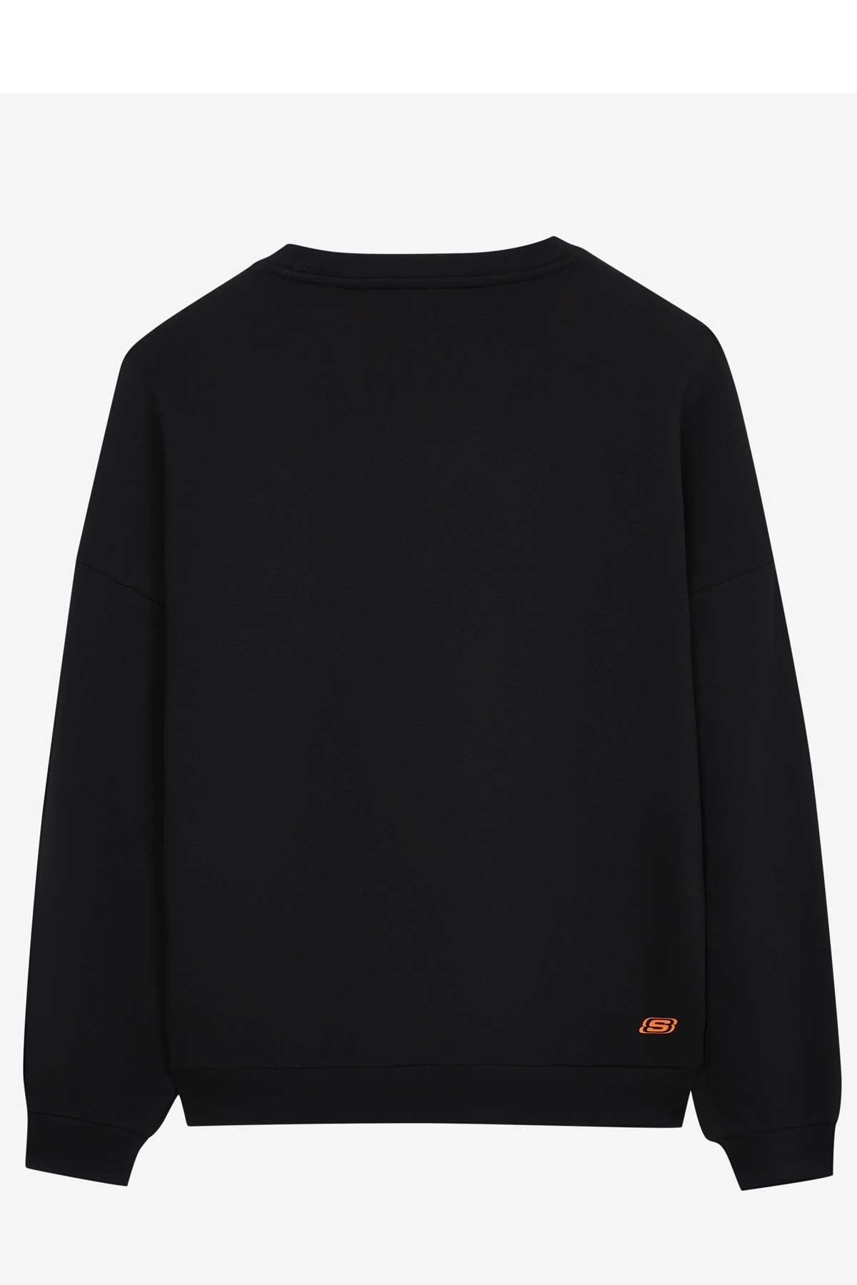 Skechers Essential Crew Neck Erkek Sweatshirt S232440-001 Siyah
