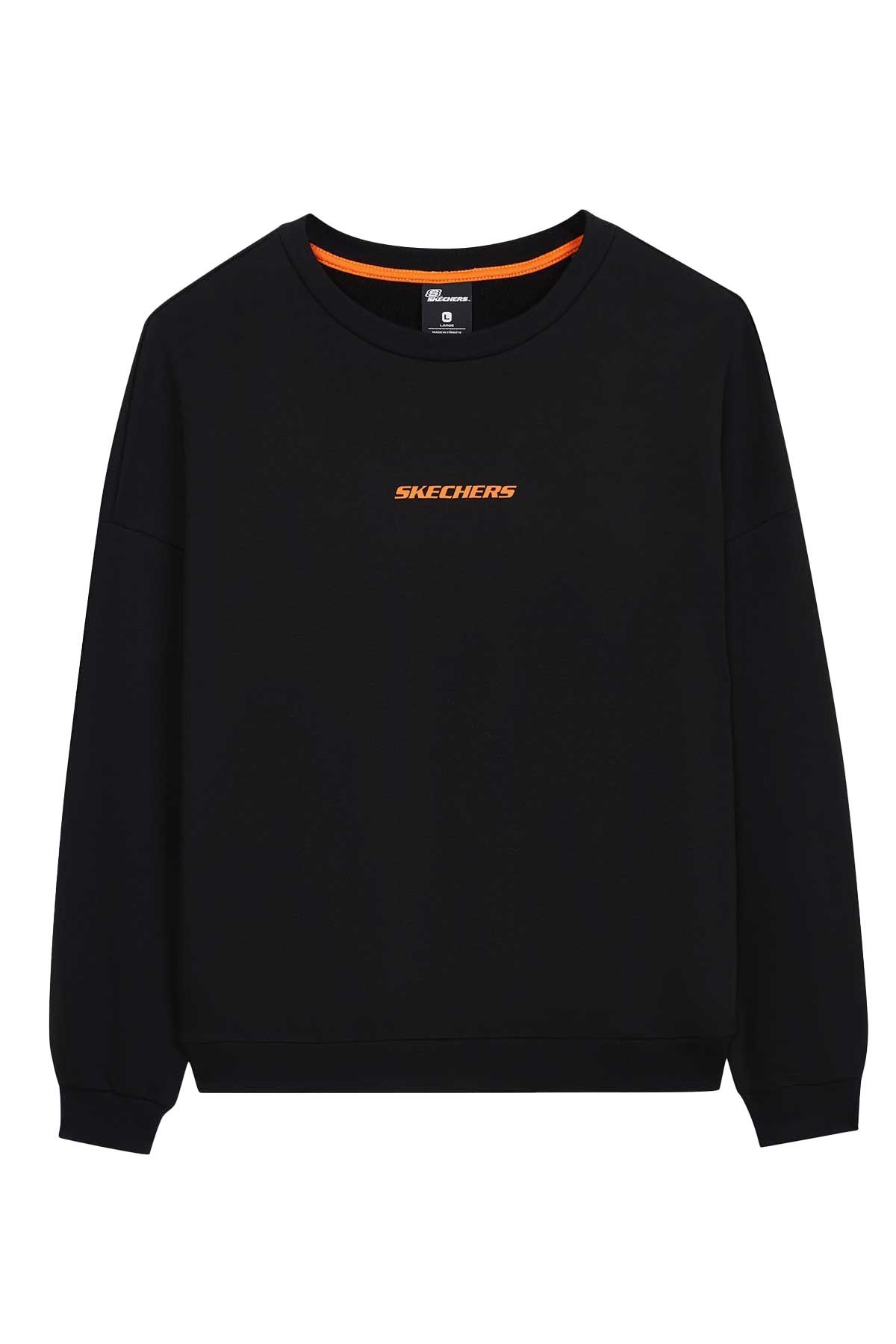 Skechers Essential Crew Neck Erkek Sweatshirt S232440-001 Siyah
