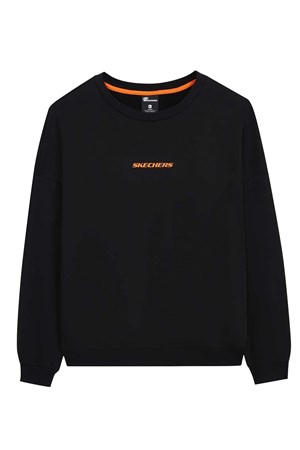 Skechers Essential Crew Neck Erkek Sweatshirt S232440-001 Siyah