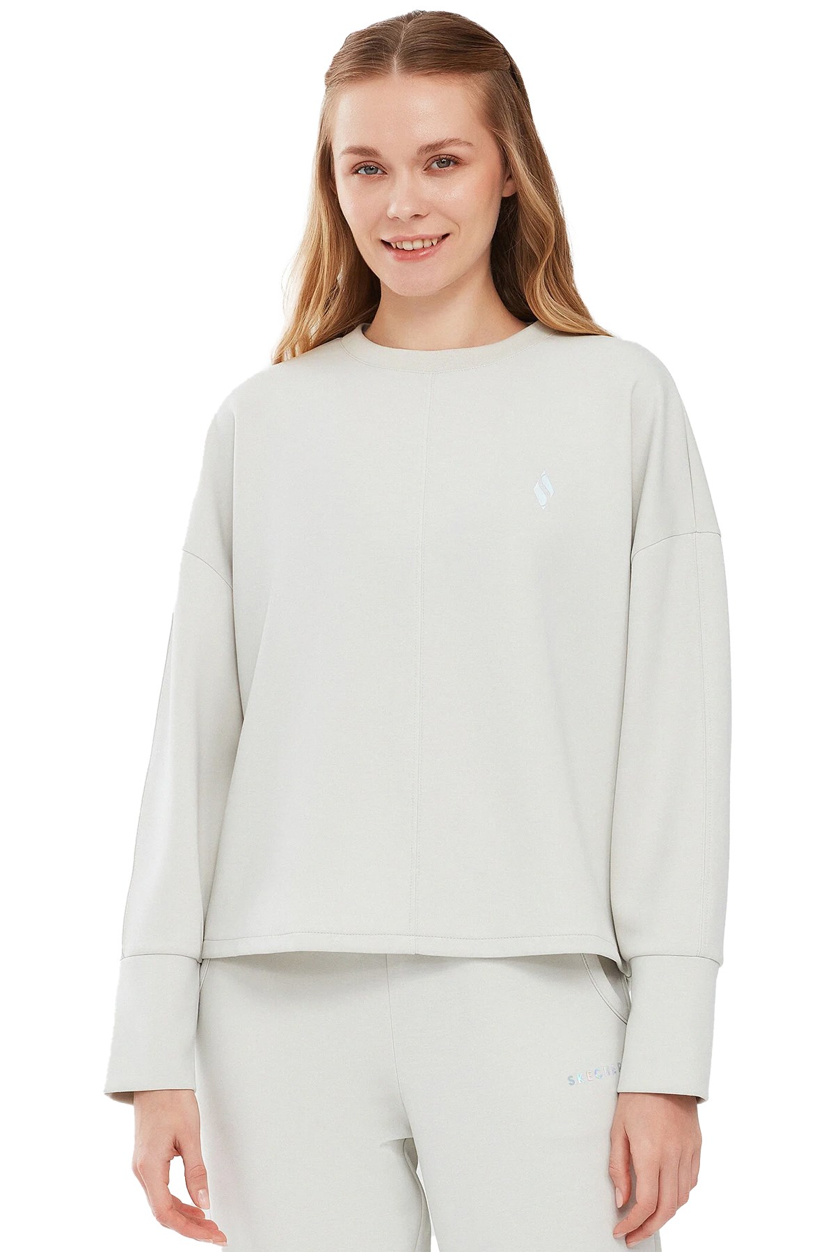 Skechers Soft Touch Sweatshirt Kadın Sweatshirt S241001-035 Gri