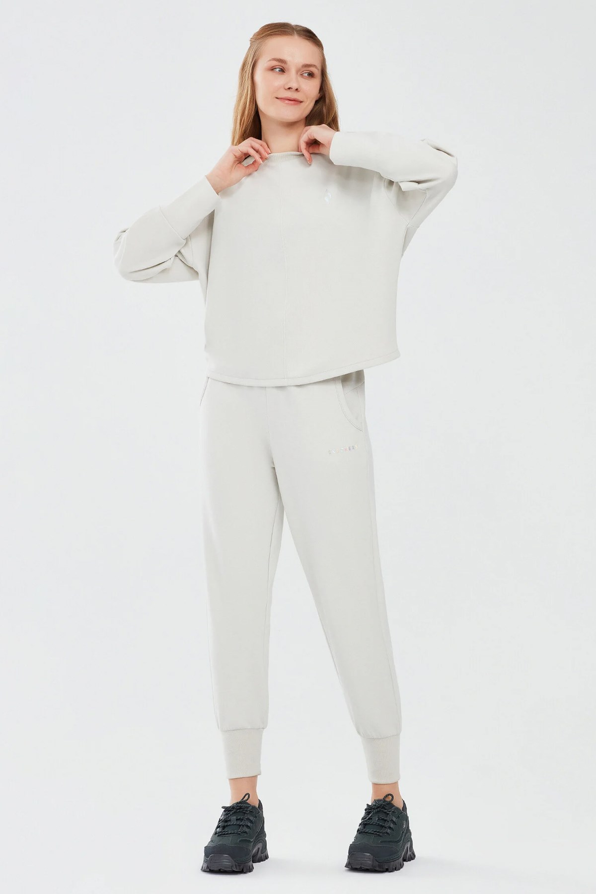 Skechers Soft Touch Sweatshirt Kadın Sweatshirt S241001-035 Gri