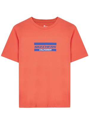 Skechers Graphic Sleeve Erkek Tişört S241056-600 Kırmızı