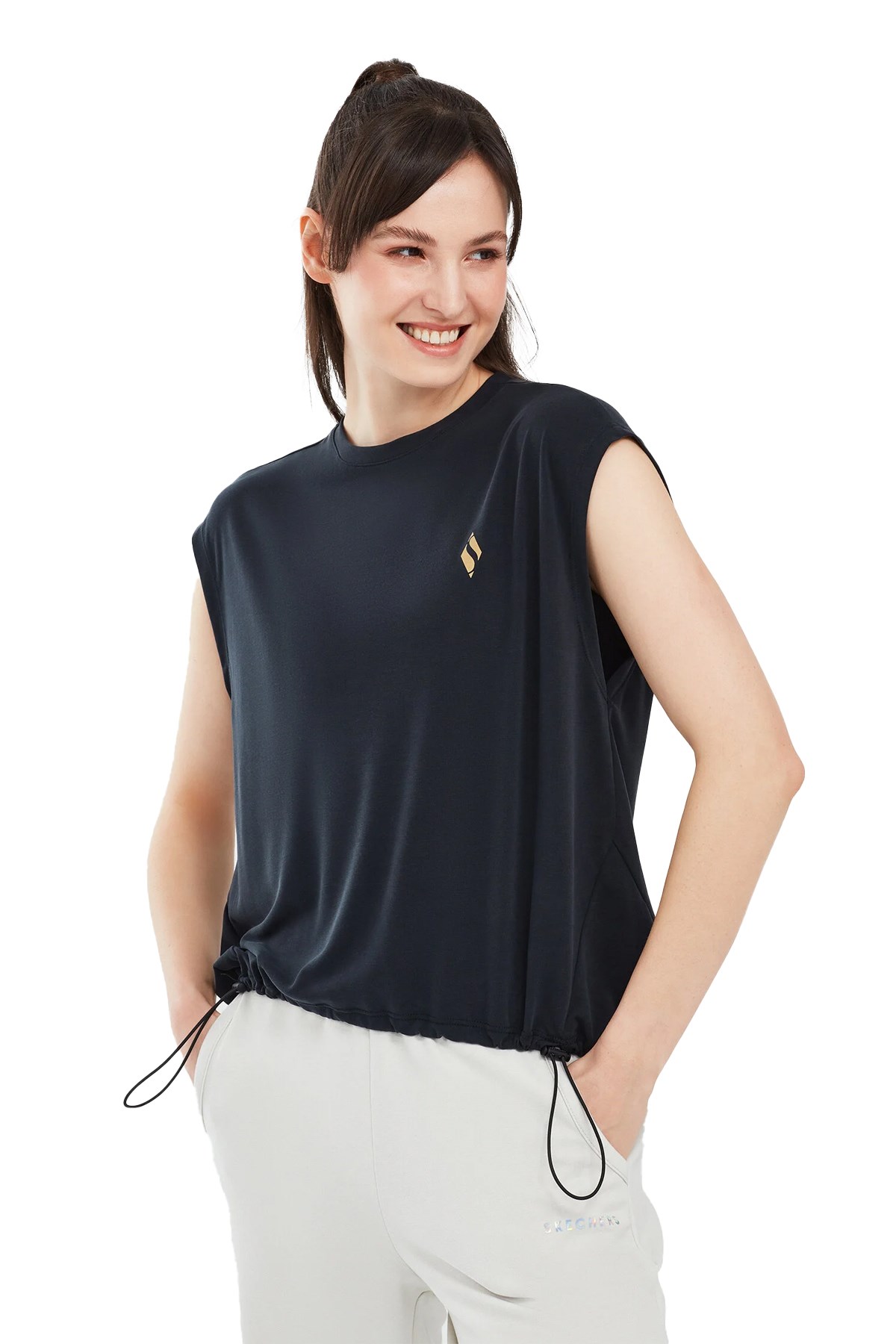 Skechers Soft Touch W Tank T-Shirt Kadın Tişört S241128-001 Siyah