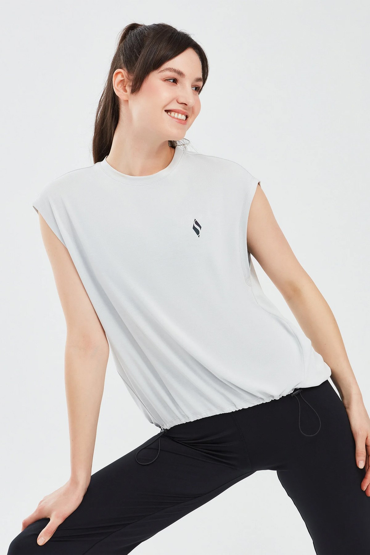 Skechers Soft Touch W Tank T-Shirt Kadın Tişört S241128-035 Gri