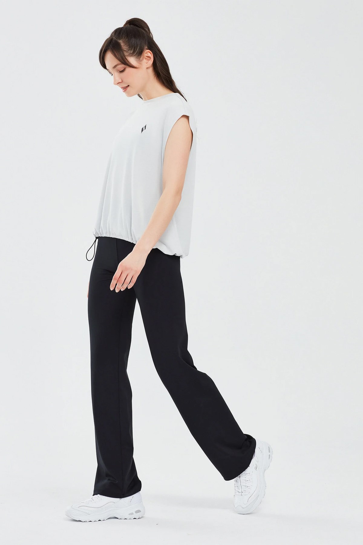 Skechers Soft Touch W Tank T-Shirt Kadın Tişört S241128-035 Gri