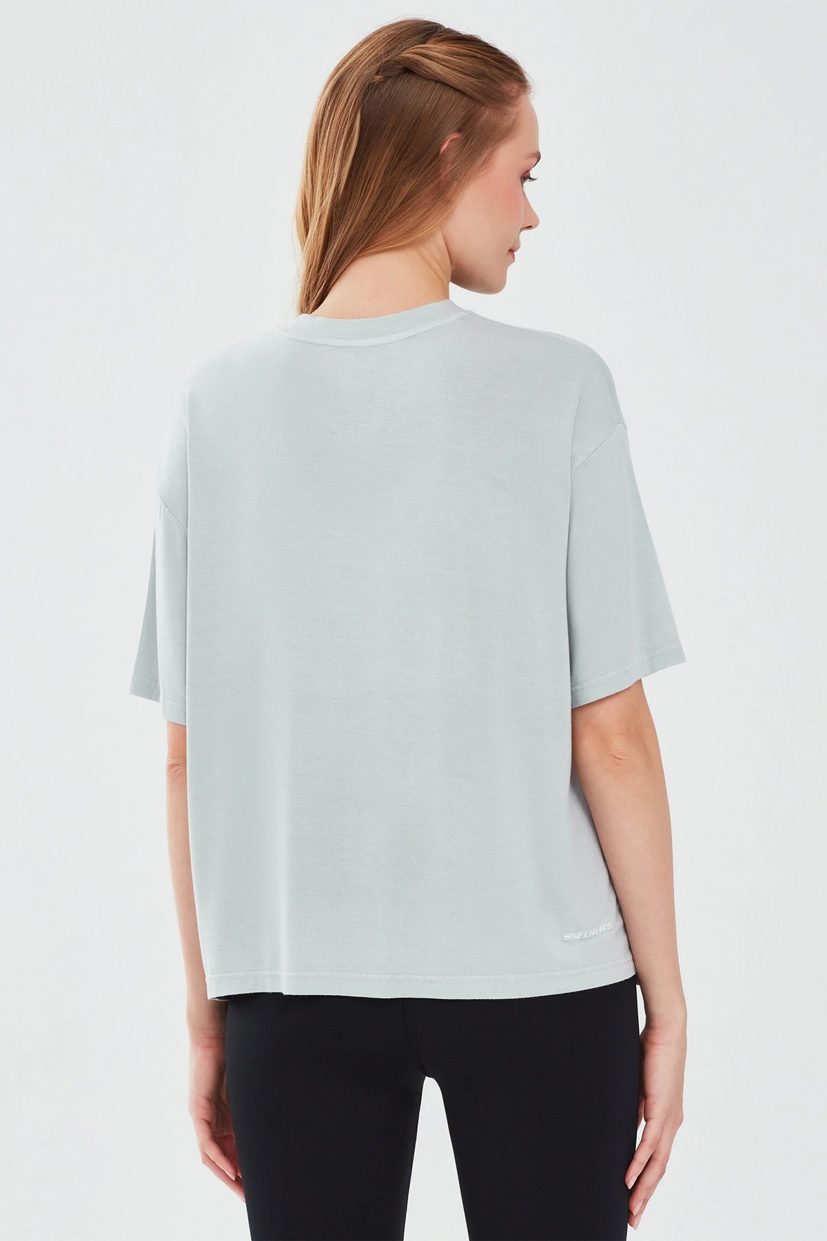 Skechers Graphic Short Sleeve Kadın Tişört S241174-035 Gri