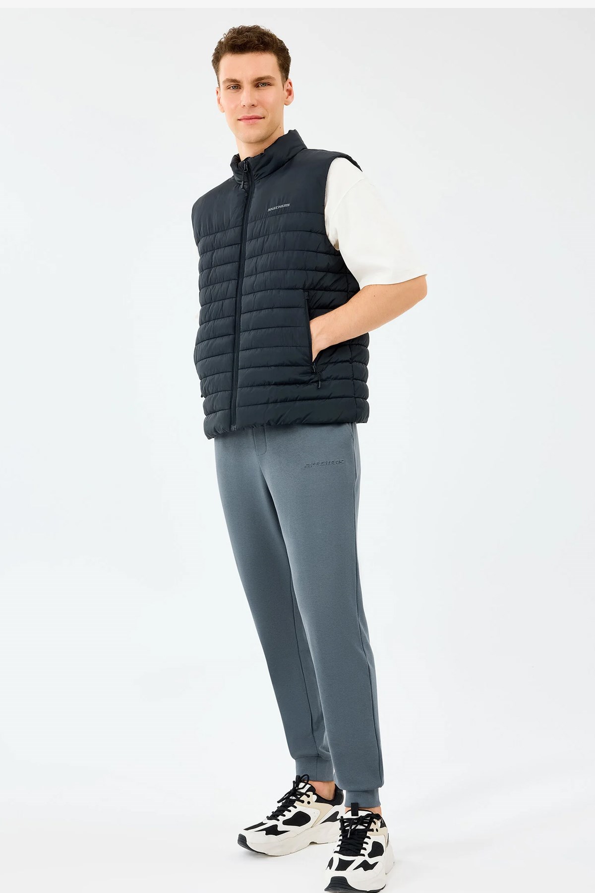 Skechers Polar Lining Paded Erkek Yelek S242212-3817 Siyah