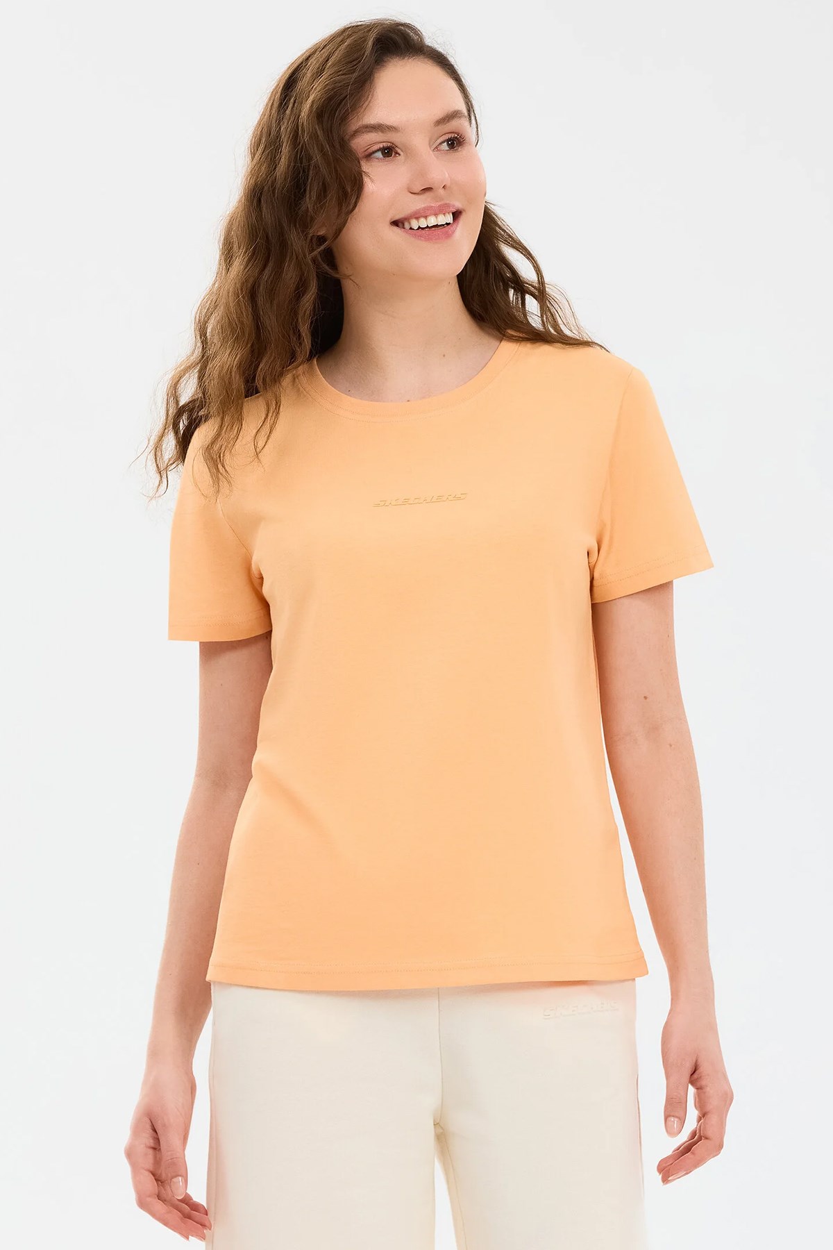 Skechers Essential Kadın Tişört S2510029-2118 Turuncu