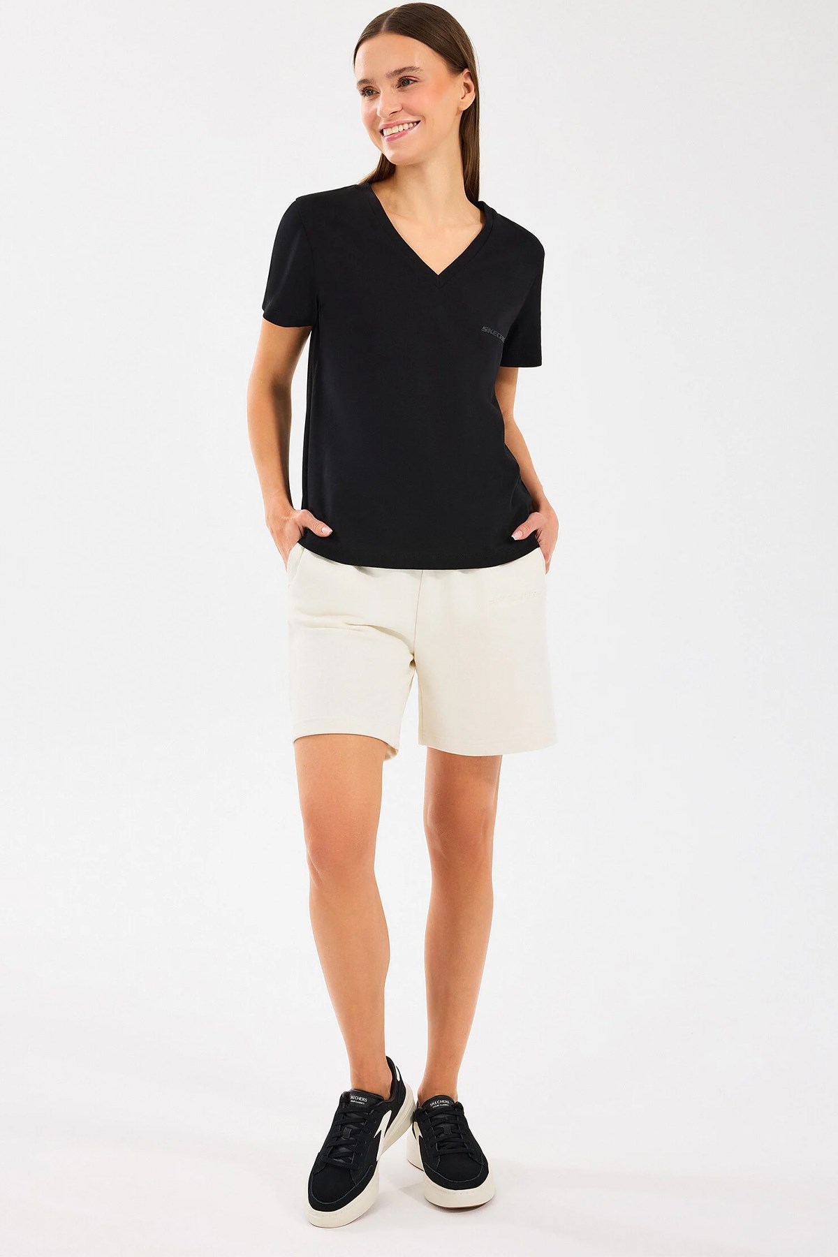 Skechers Essential 5 Inch Kadın Şort S2510035-102 Beyaz