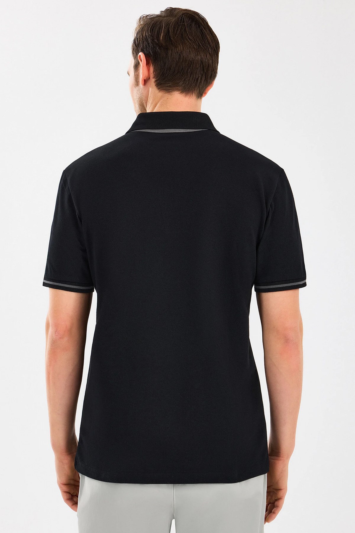 Skechers Pop Up Erkek Polo Tişört S2510135-001 Siyah