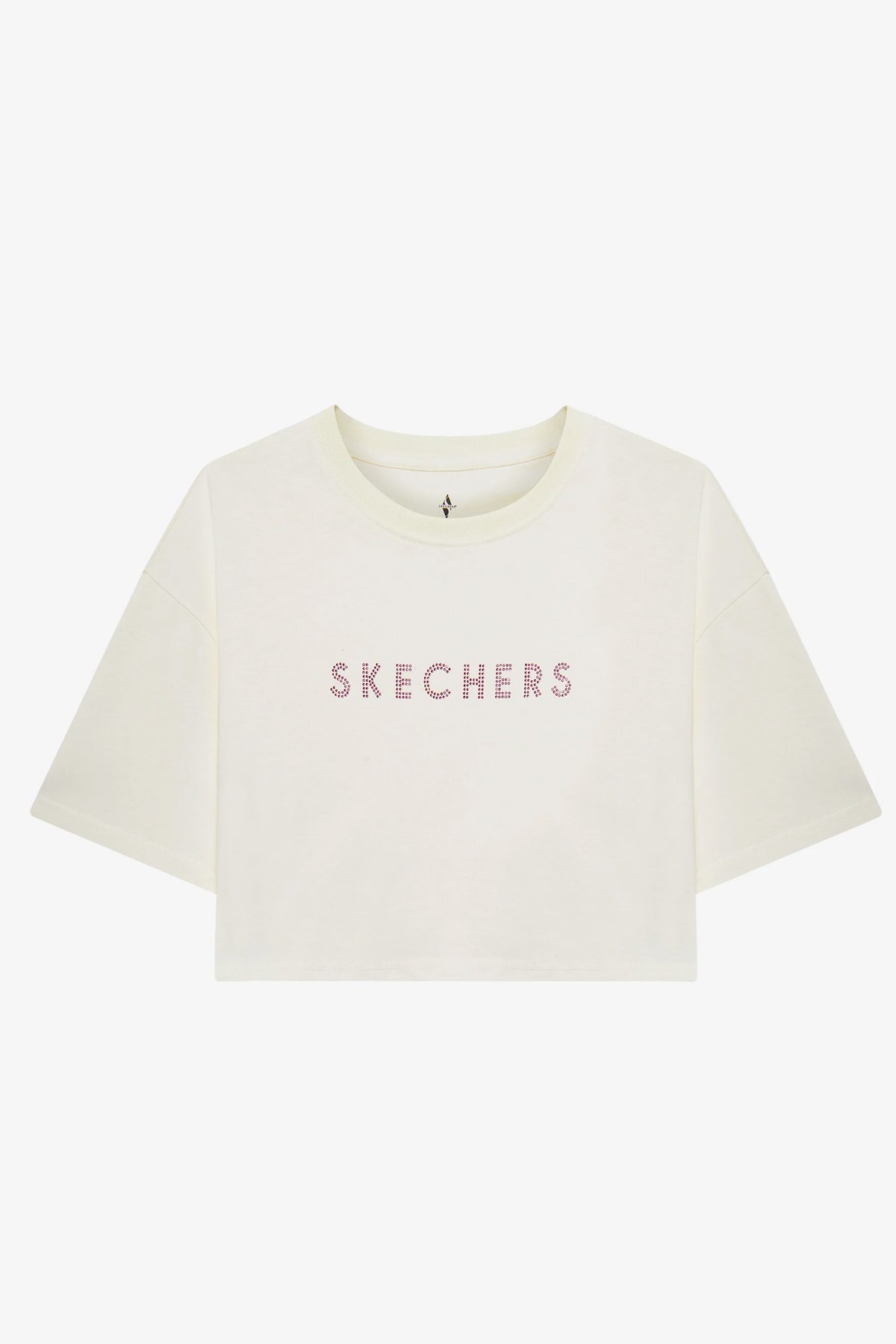 Skechers Crop Fit Kadın Tişört S2510147-102 Beyaz