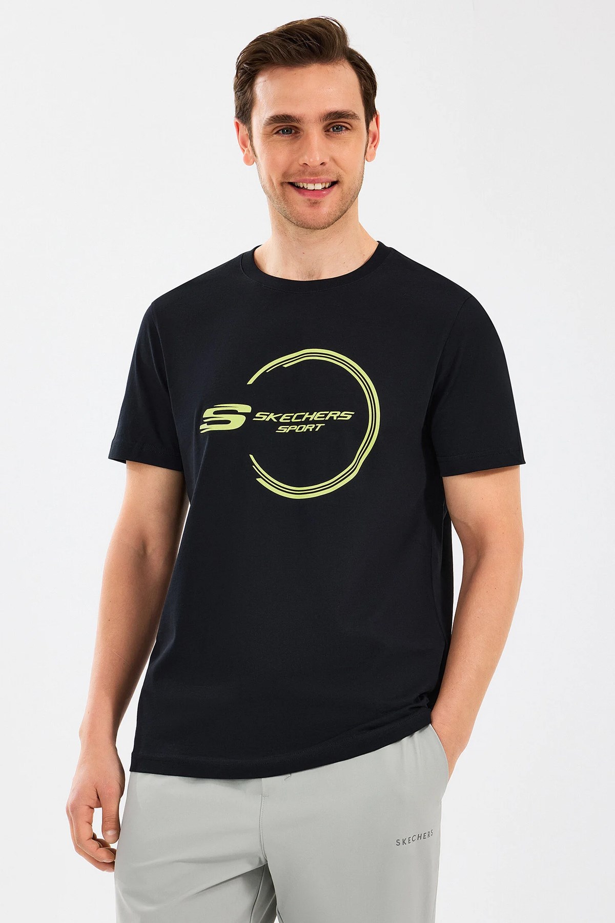 Skechers Lightweight Erkek Tişört S2510161-001 Siyah