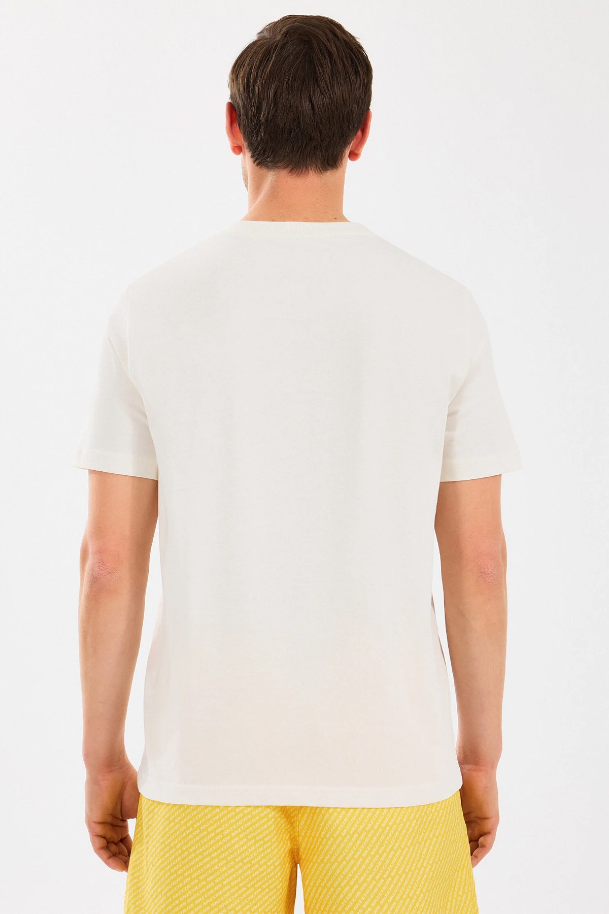 Skechers Lightweight Erkek Tişört S2510168-102 Beyaz