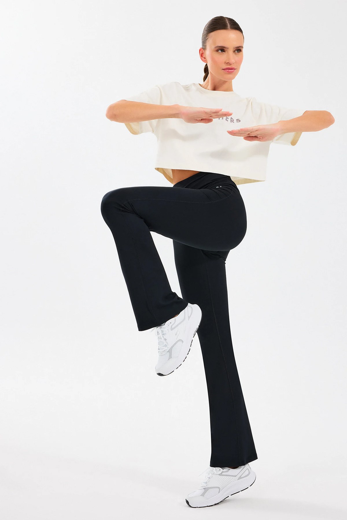 Skechers Basic Flare Kadın Tayt S2510201-001 Siyah