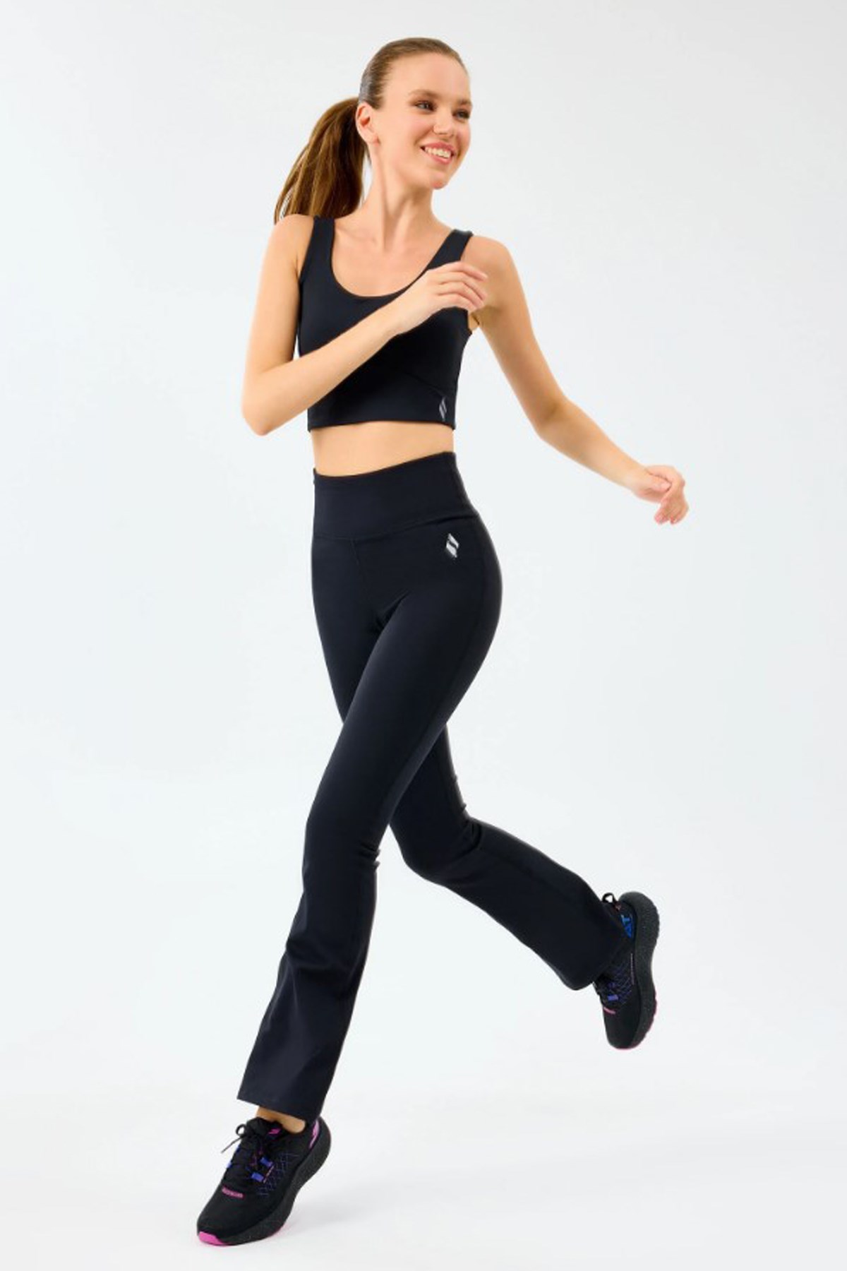 Skechers Basic Flare Kadın Tayt S2510201-3817 Siyah