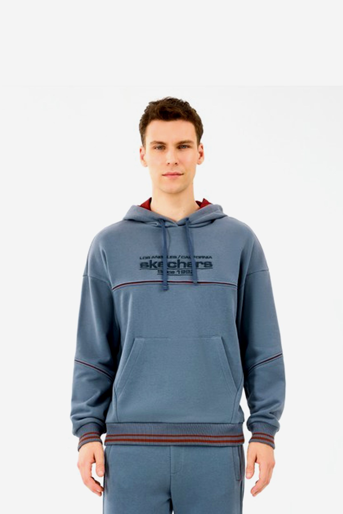 Skechers Erkek Sweatshirt S2520227-3998 Gri