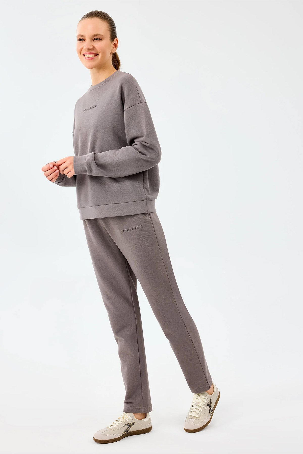 Skechers Essential Kadın Sweatshirt S2610011-3920 Gri
