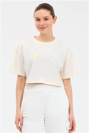 Skechers Crop Graphic Kadın Tişört S2610054-3855