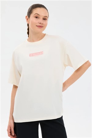 Skechers Oversize Graphic Kadın Tişört S2610063-3855
