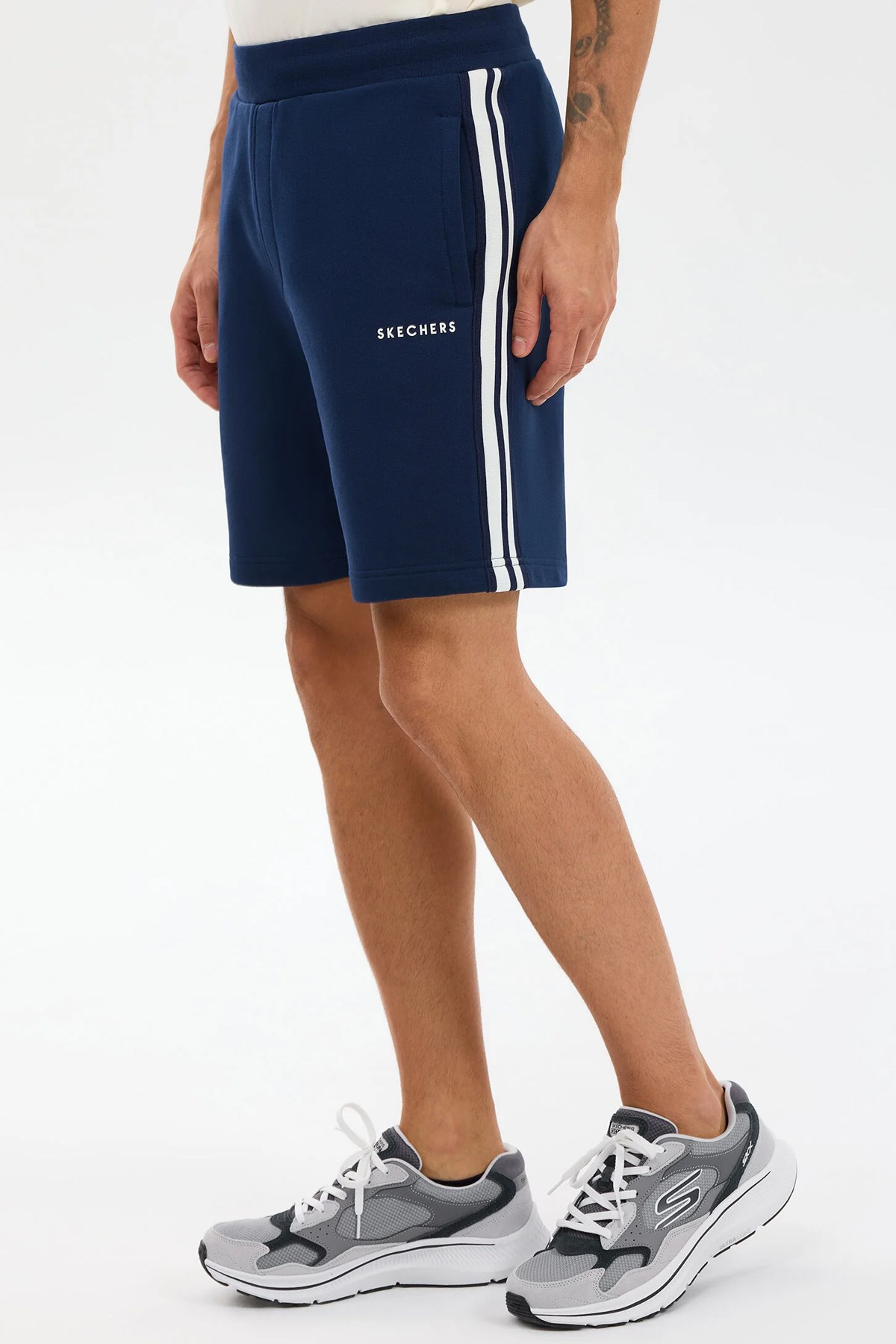 Skechers LW Fleece Erkek Şort S2610092-0505 Lacivert