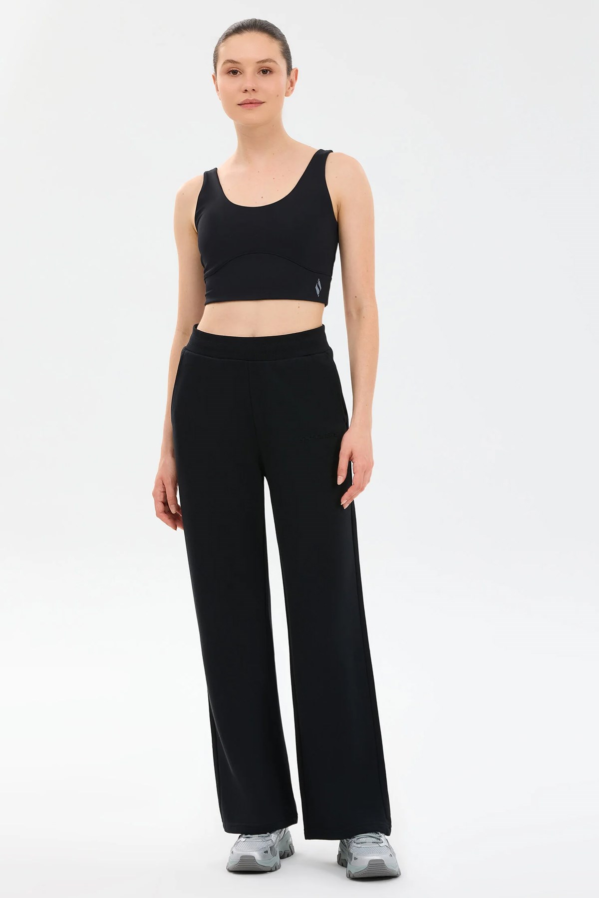 Skechers Essential Wide Leg Kadın Eşofman Altı S2610152-3817 Siyah