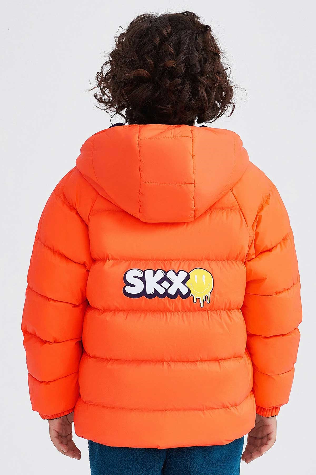 Skechers Outerwear Reversible Coated Çocuk Mont SK232025-001 Siyah