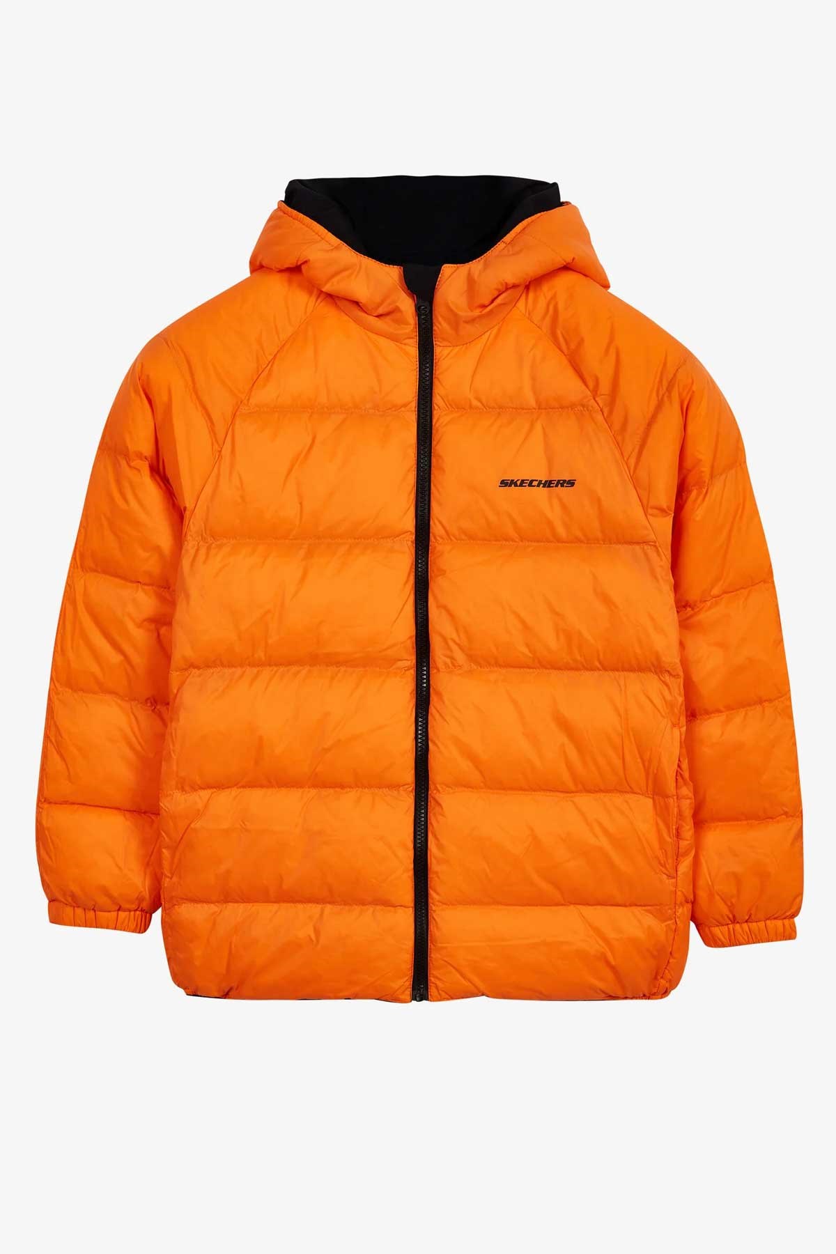 Skechers Outerwear Reversible Coated Çocuk Mont SK232025-001 Siyah