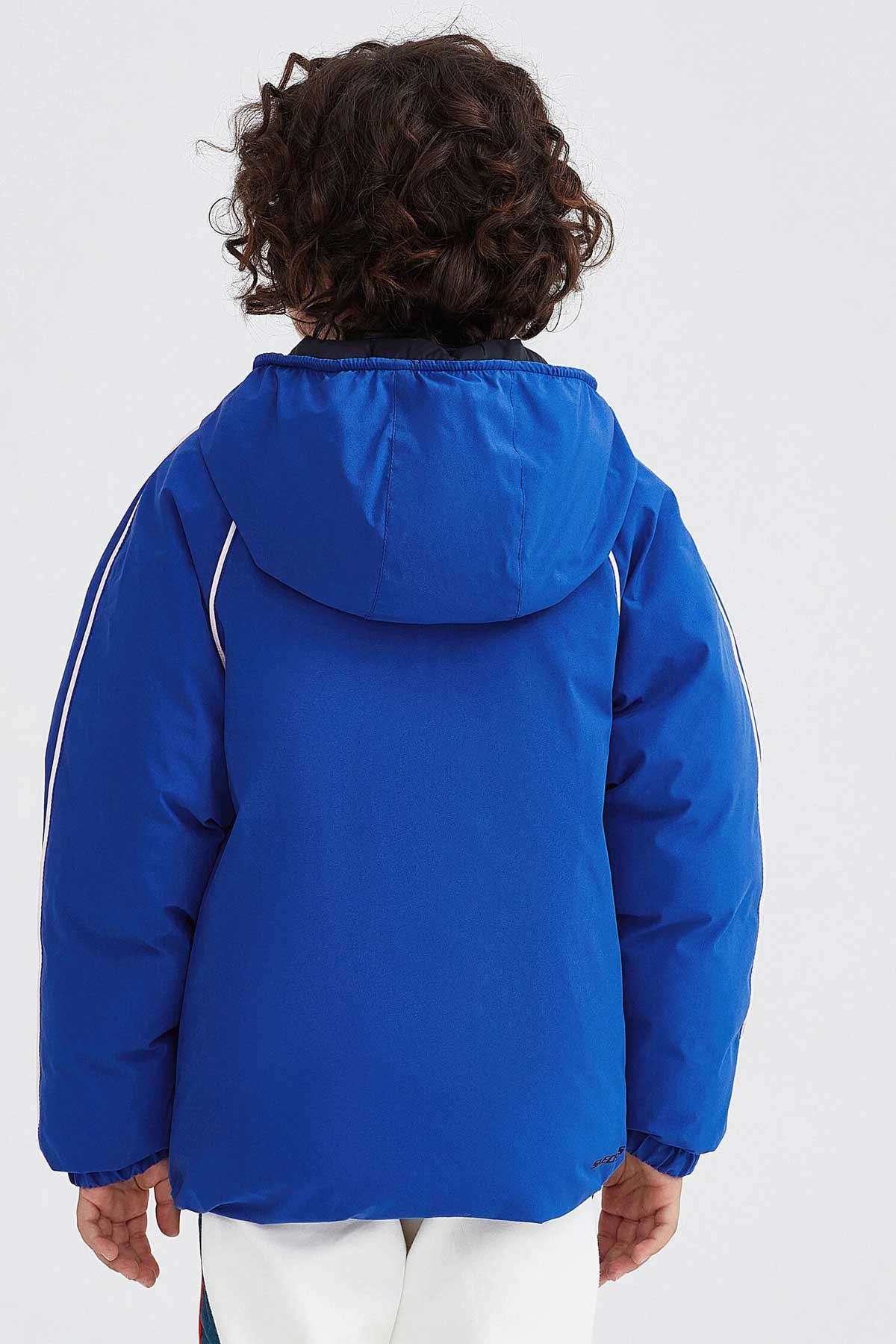 Skechers Outerwear Reversible Coated Çocuk Mont SK232025-403 Mavi