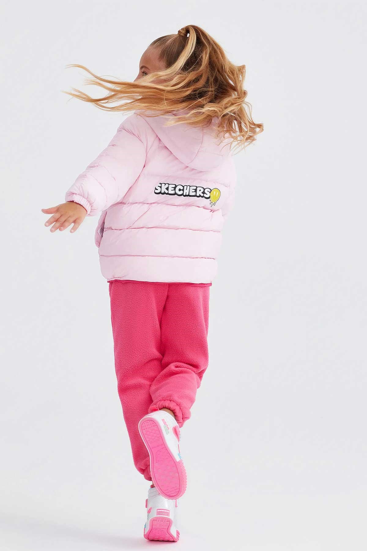 Skechers Outerwear Reversible Coated Çocuk Mont SK232027-602 Pembe
