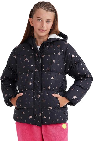 Skechers Outerwear Padded Çocuk Mont SK232042-001 Siyah