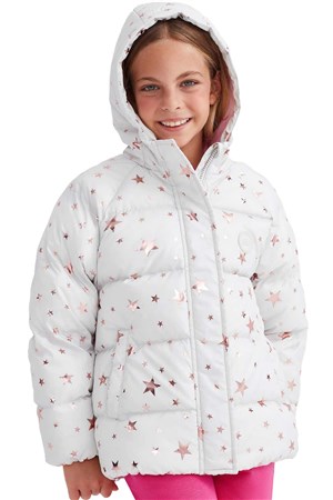 Skechers Outerwear Padded Çocuk Mont SK232042-032 Gri