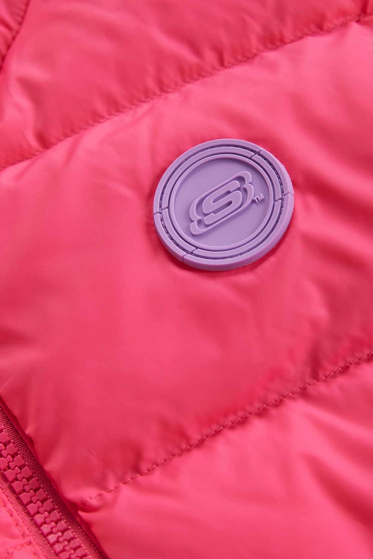 Skechers Outerwear Padded Çocuk Yelek SK232048-602 Pembe