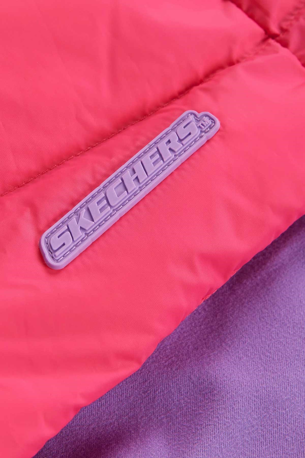 Skechers Outerwear Padded Çocuk Yelek SK232048-602 Pembe