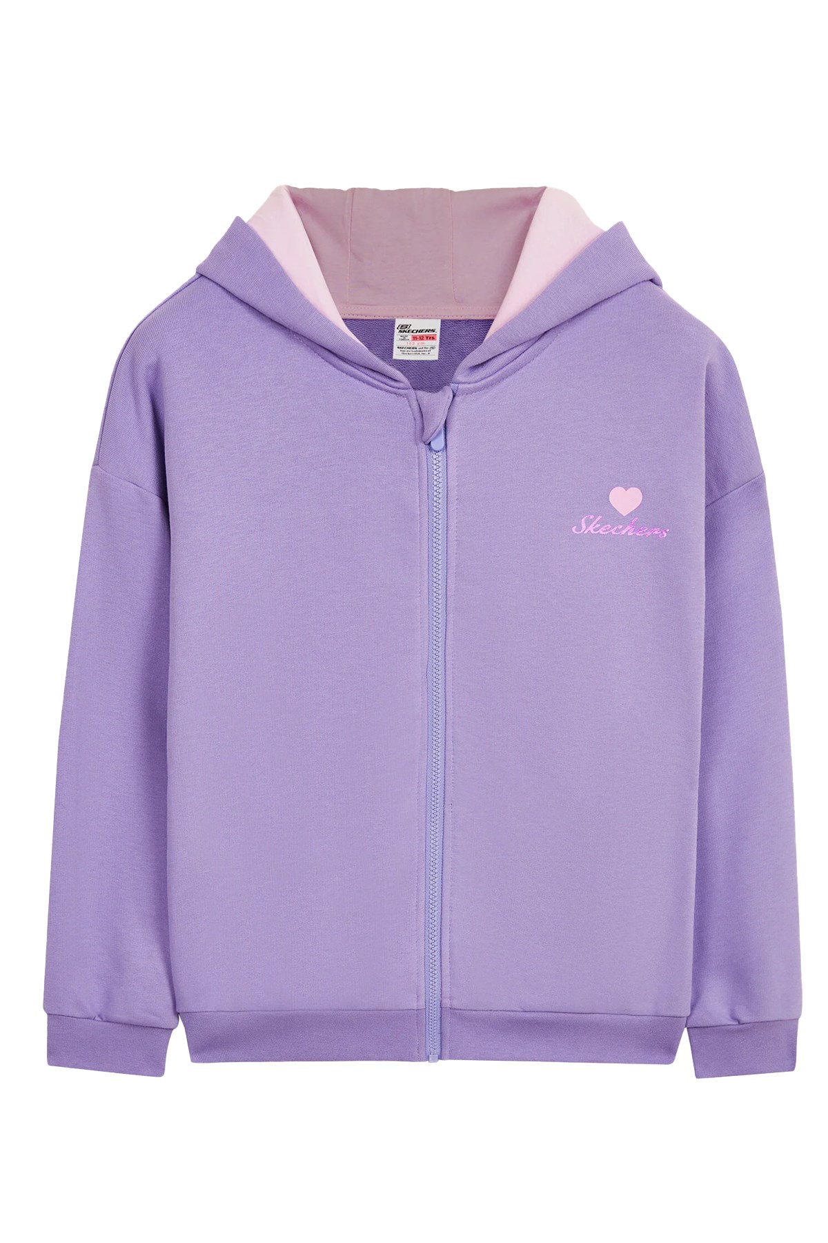 Skechers Heavy Weight Fleece Printed Çocuk Eşofman Takımı SK232133-505 Mor