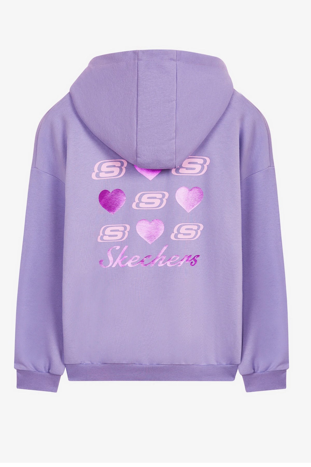 Skechers Heavy Weight Fleece Printed Çocuk Eşofman Takımı SK232133-505 Mor