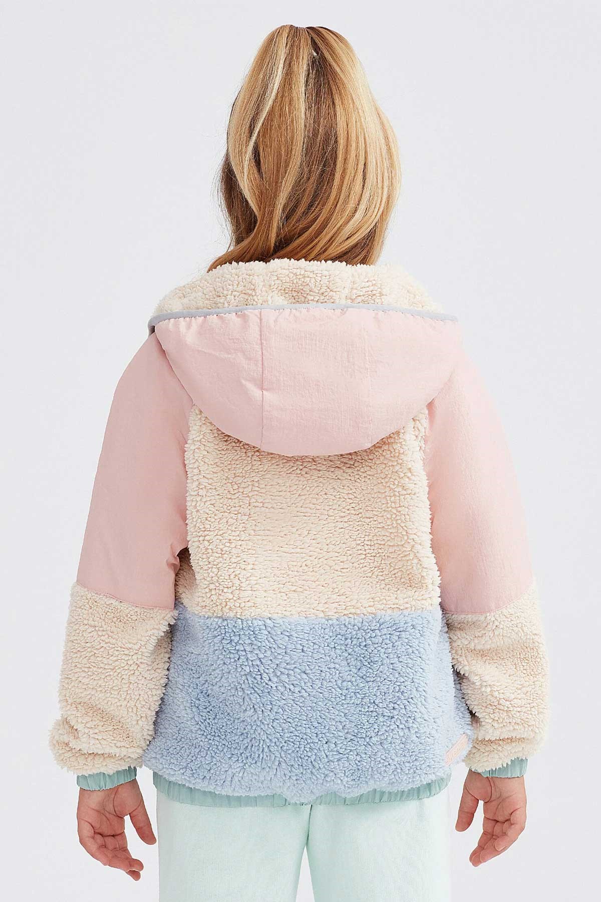 Skechers Outdoor Full Zip Sherpa Çocuk Ceket SK232176-590 Pembe